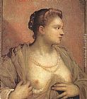 Portrait of a Woman Revealing her Breasts by Jacopo Robusti Tintoretto